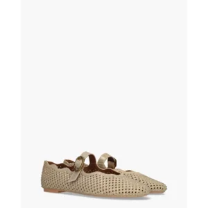 Kurt Geiger Wavy Mayfair Ballet Flat Goud Damesballerina's