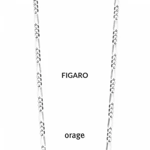 NaamKetting met Eigen Naam "met hartje" en Figaro Ketting