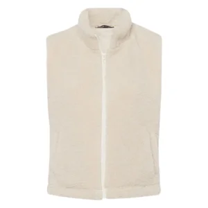 Frank Walder  Dames Bodywarmer, schapenvel, ecru ( WAL.81 )