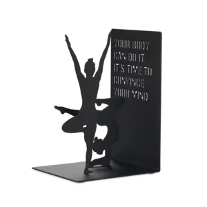 Balvi Boekensteun Ballerina Yoga Metaal Zwart