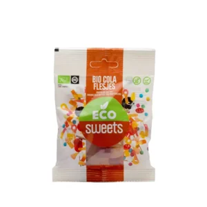 Eco Sweet Cola Flesjes glutenvrij, vegan, zonder gelatine 1 karton ( 16 zakjes)