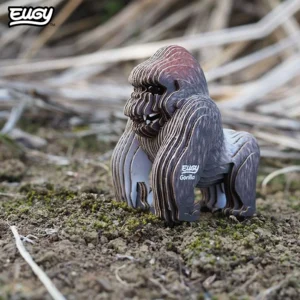 Bouwpakket - Eugy 3D - Wild dier - Gorilla - 32st. - 6x4,4x6,5cm - Karton - 6+