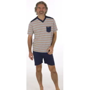 Perlina Heren Pyjama: Korte mouw / Short ( PER.2 )