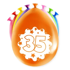 Ballonnen - 35 jaar - 30cm - 8st.