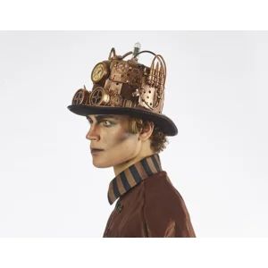 Steampunk Hoed | Model Schoorsteen |  Hoed retro futuristisch