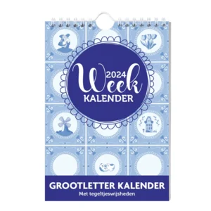 Week kalender - 2024 - Tegeltjeswijsheden