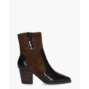 Di Lauro Sybylle Donkerbruin Dames Enkelboots