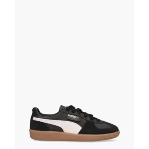 Puma Palermo Lth Zwart/Wit Damessneakers