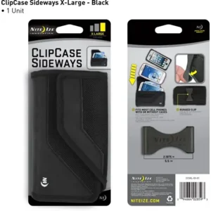 Nite Ize Clip Case Sideways telefoon Tasje XL Zwart CCSXL-03-01
