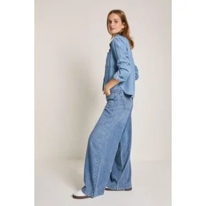 Para Mi Jeans bloes: Evi Blouse, daily denims, mid sky blue ( PARA.361 )