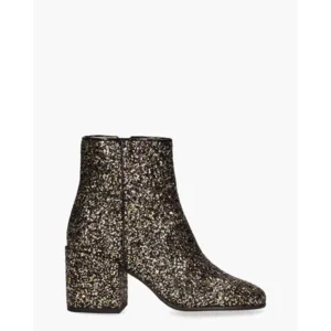Nubikk Gigi Roma Glitter Zwart/Goud/Zilver Dames Enkelboots