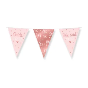 Vlaggenlijn - Bride to be - She says yes - 10m