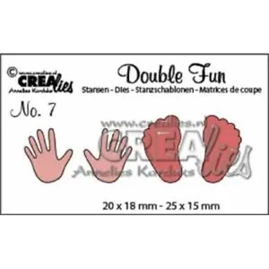 Crealies Double Fun Handen en voeten