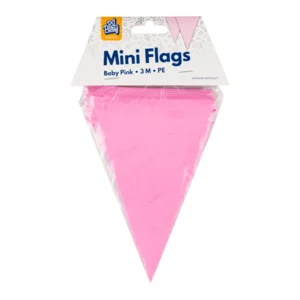 Vlaggenlijn - Licht roze - Klein - 3m