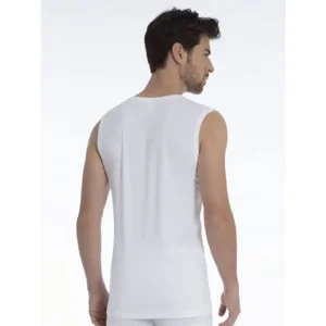 Calida Onderhemd: Singlet V hals ( Wit )