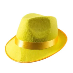 Hoed - Gleufhoed - Neon geel