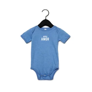 More amor romper Baby 3-6M Heather blue