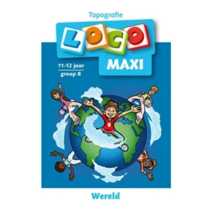 Loco Maxi - Boekje - Topografie wereld - 9/12 Jaar