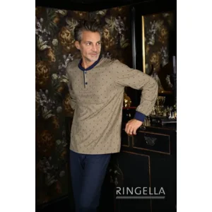 Ringella Heren Pyjama: Pepper color, ( RIN.580 )