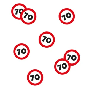 Confetti - 70 - Verkeersbord