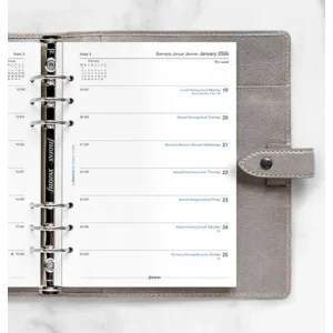 Filofax vulling A5 - 2026 - 1 week op 1 pagina