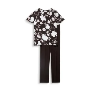 Esprit - Amalia - Pyjama - 078EF1Y009 - Black Flower Print
