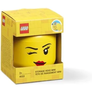 LEGO® opberghoofd - klein (knipogend meisje)
