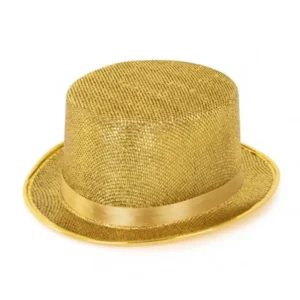 Hoge hoed - Glitter - Goud