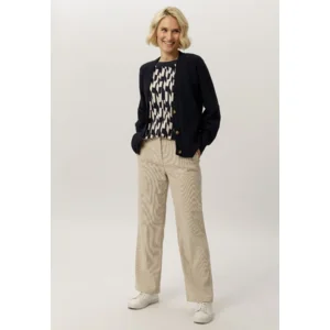 Frank Walder broek: Beige, ribfluweel, Anna ( WAL.70 )
