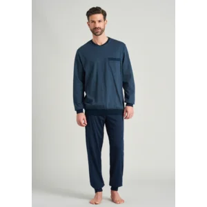 Schiesser – Comfort Fit – Pyjama – 175645 – Jeansblauw