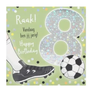 Kaart - Leeftijd & muziek - 8 jaar - Voetbal - 016A