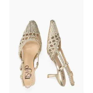 Lisa & Jo Waqi Goud Dames Slingbackpumps