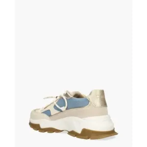 DWRS Label Bonney Denim Beige/Blauw Damessneakers