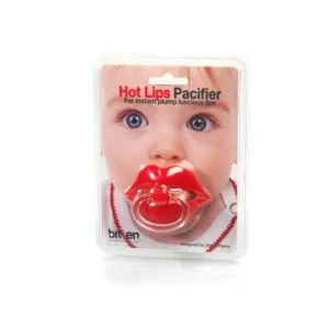 Bitten Design Fopspeen Lippen Rood Baby