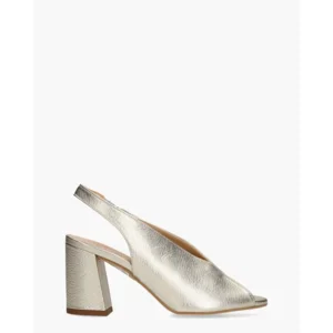 Di Lauro Rosette Goud Damessandalen