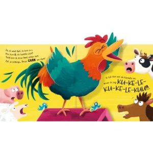 Boek - Wat een lawaai op de boerderij!  - Met geluid