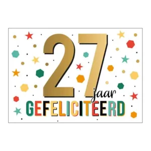 Kaart - Goud waard - 27 jaar - GWA18
