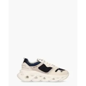Blah Cassandra Off-White/Blauw Damessneakers