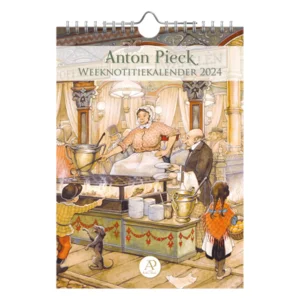 Week notitiekalender - 2024 - Anton Pieck - Poffertjeskraam - 16.5x23cm