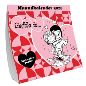 Maand kalender - 2026 - Liefde is... - 30x30cm