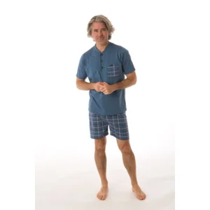 Perlina Pyjama Heren: Scott, Blauw ( LINA.131 )