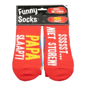 Sokken - Sssst niet storen! Papa slaapt! - Funny socks