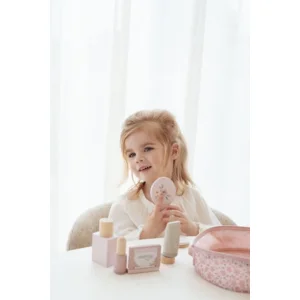 Make-up set - Beautycase - Hout in stoffen tas