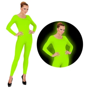 Bodysuit neon groen- Body in felle groene kleur - Maat M/L