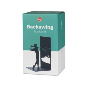 Balvi Boekensteun Golfspeler Backswing Metaal Zwart