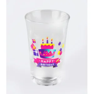 Shotglaasjes - Happy birthday - 6st. - In geschenkverpakking