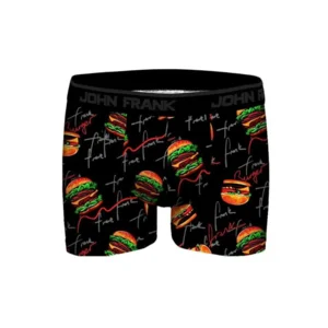 John Frank Burger herenshort met print