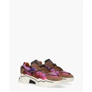 Dwrs Jupiter Terry Bruin/Multicolor Damessneakers