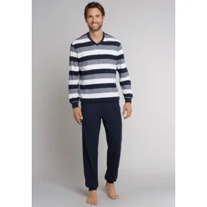 Schiesser –  Dark Sapphire – Pyjama – 159623 – Blue Stripe