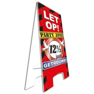 Warning sign - 12,5 Jaar getrouwd